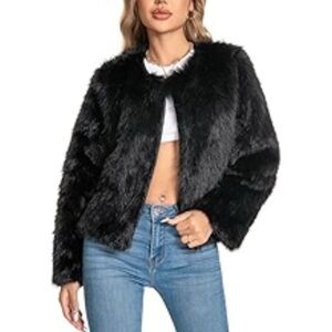 Talula Black Teddy Jacket size S